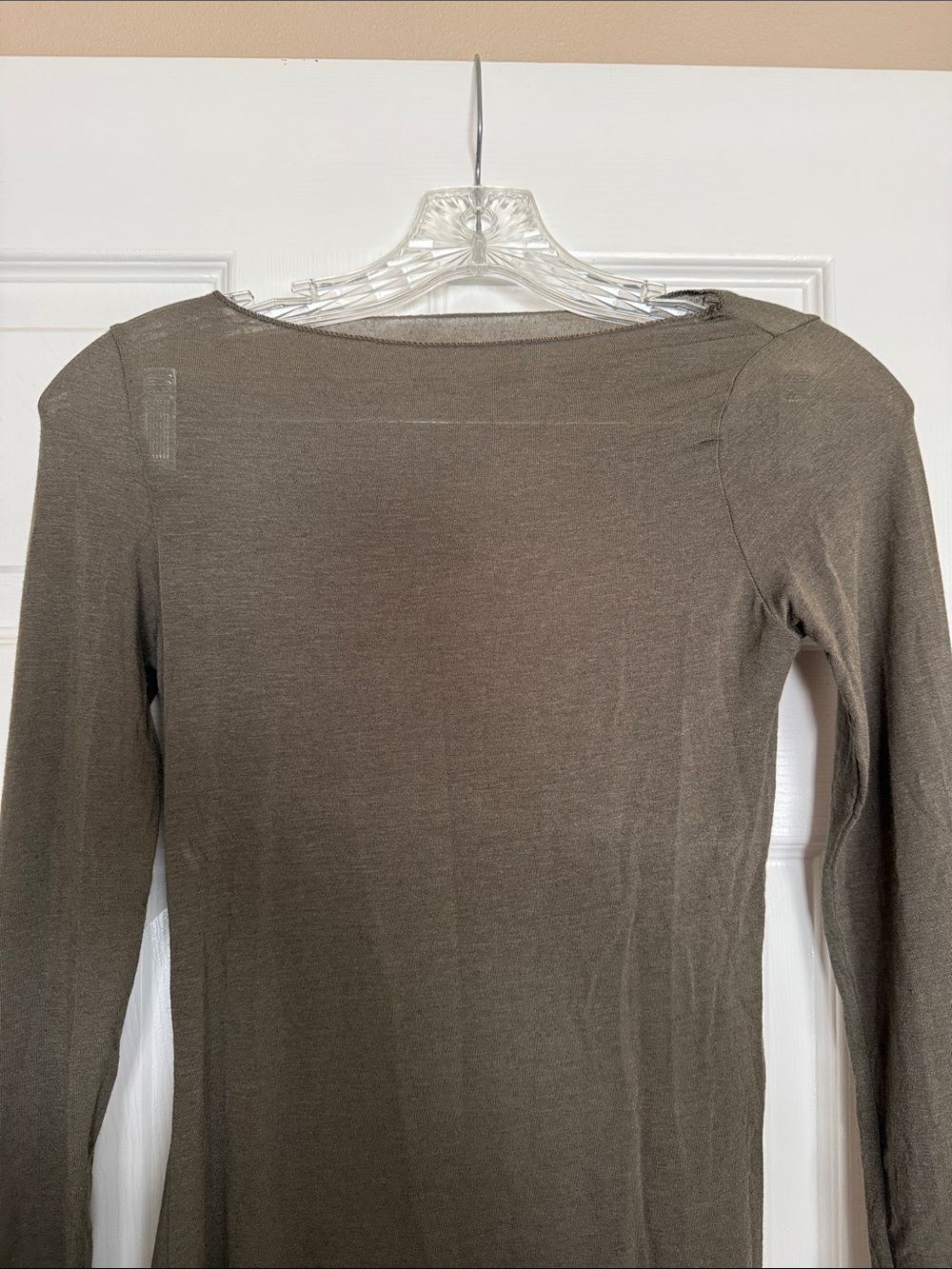 Intimissimi Safari Green Ultralight Cashmere Top S - Picture 2 of 5